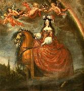Francisco Rizi Equestrian portrait of Marie Louise d'Orleans oil